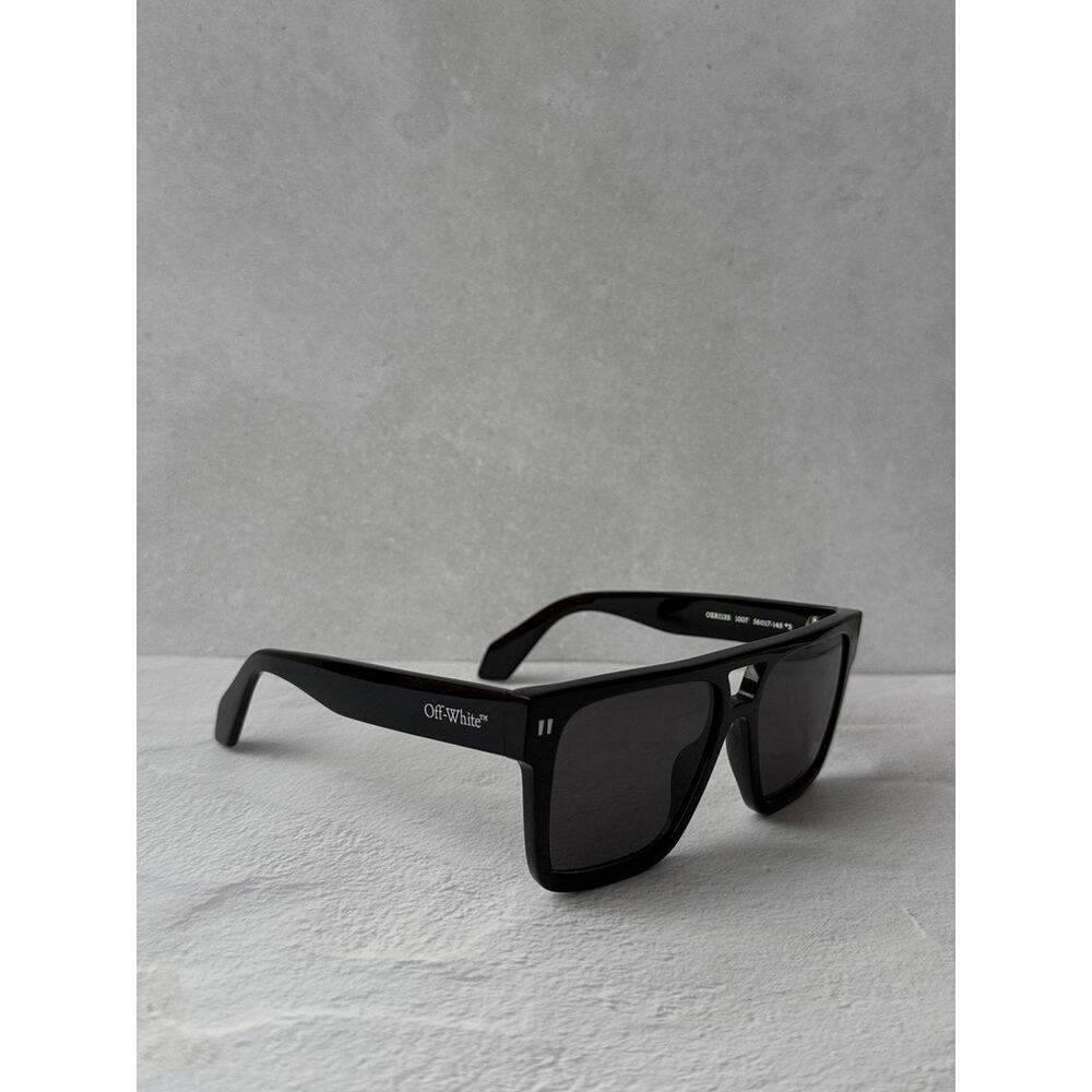 NEW Off White Springfield Black Aviator Unisex Sunglasses - Picture 4 of 5